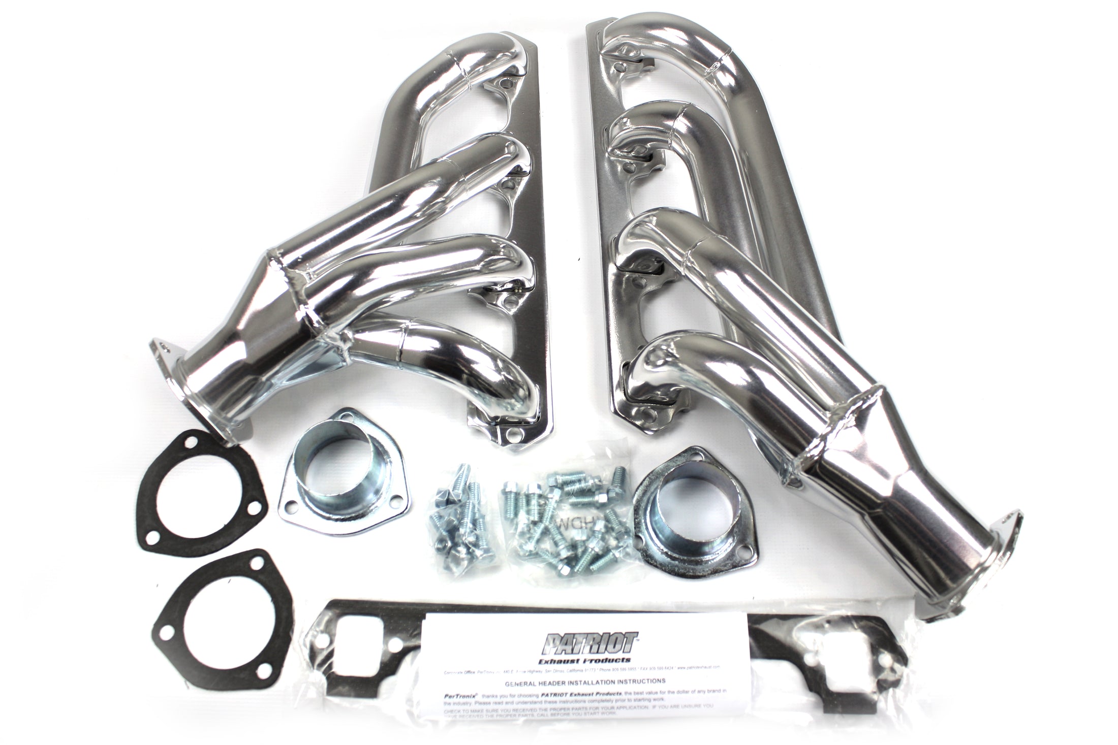 Patriot Exhaust H8434-1 1 5/8" Clippster Header Ford Falcon, Ranchero, Mercury Comet Small Block Ford 60-65 Metallic Ceramic Coating