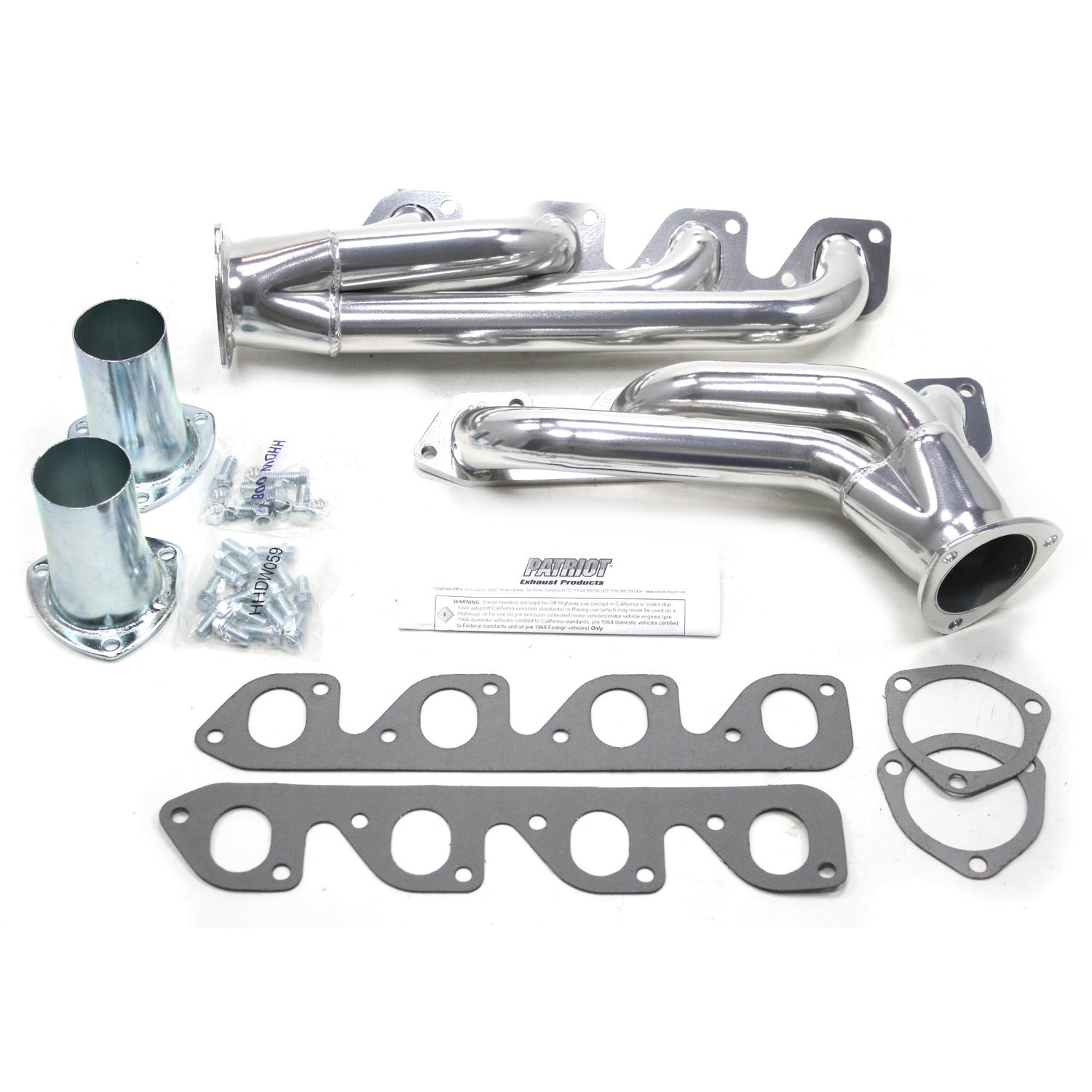 Patriot Exhaust H8435-1 1 3/4" Clippster Header Street Rod Universal 351C Metallic Ceramic Coating