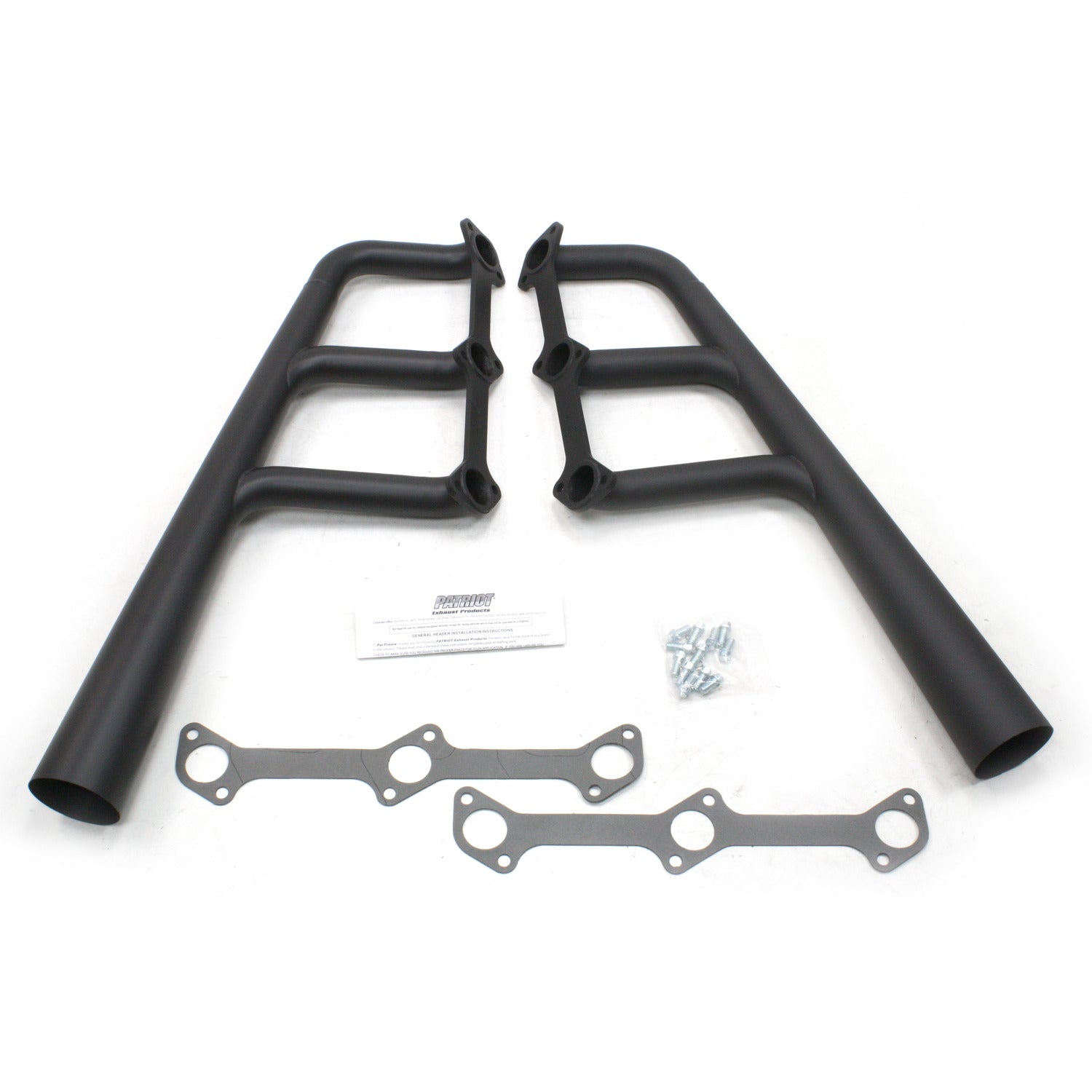 Patriot Exhaust H8472 Traditional 1 3/4"x3 1/2" Lakester Header Ford Flat Head Hi-Temp Black Coating