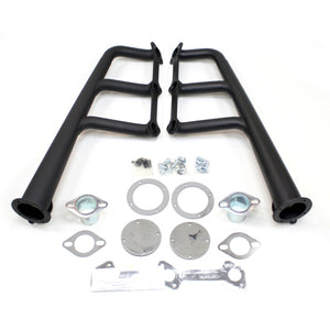Patriot Exhaust H8474 1 3/4"x3 1/2" Lakester Header Ford Lakester Flat Head Hi-Temp Black Coating