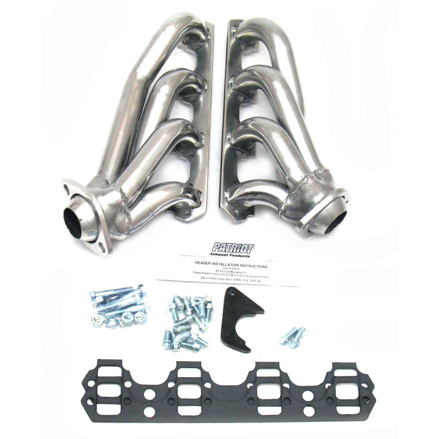 Patriot Exhaust H8476-1 1 5/8" Clippster Header Ford Mustang Small Blo ...