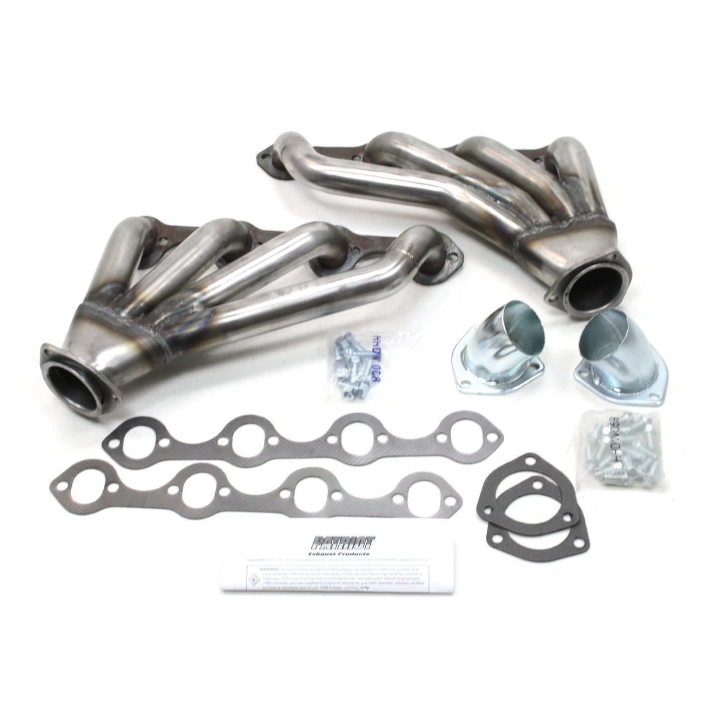 Patriot Exhaust H8482 1 5/8" Tight Tuck Rear Swept Style Header Street Rod 260-351W Ford Raw Steel