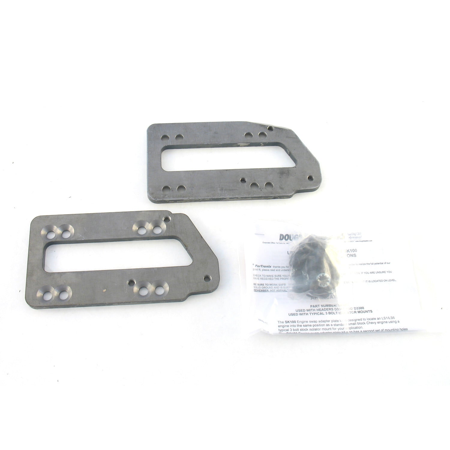 Doug's Headers SK100 Motor Mount Adaptor Plate Kit for LS1/LS6 GM engines into 67-81 Camaro 64-72 Chevelle