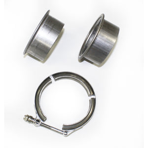 JBA Performance Exhaust VB30 3" Stainless Steel V-Band clamp and flanges